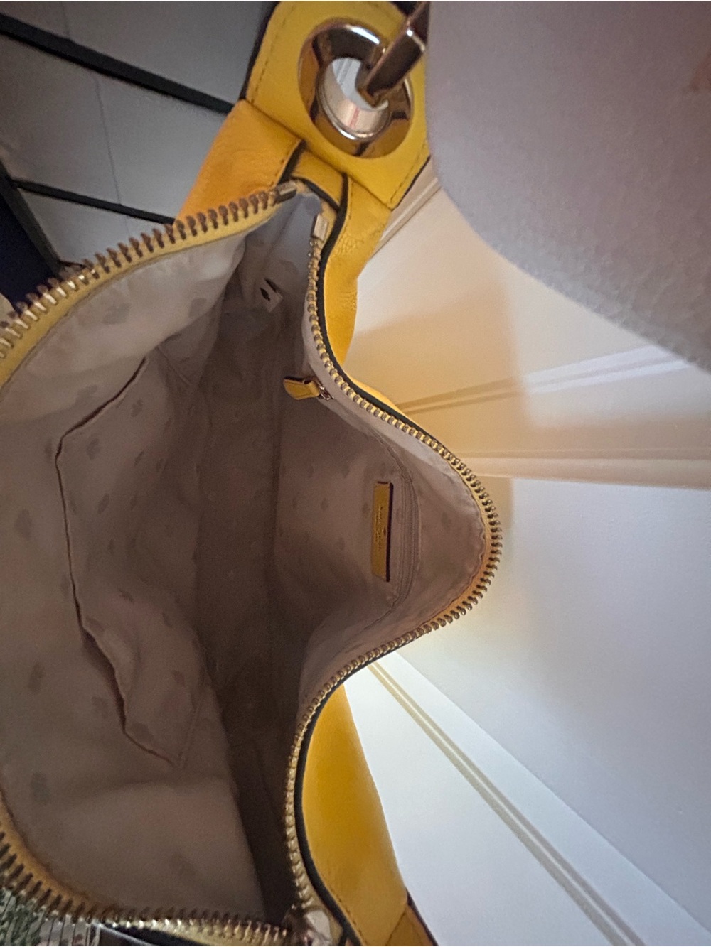 kate spade Yellow Leather Crossbody Bag with Gold Hardware - Picture 8 of 11